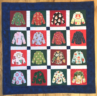 Snugly Sweaters quilt by Dawn Lesley Stewart www.dlstewart.com